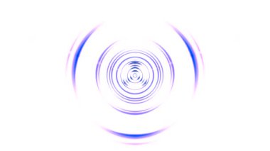 Soyut Mor ve Mavi Çember