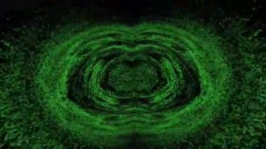 Soyut Yeşil Işık Deseni