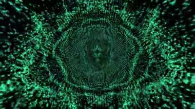 Soyut Yeşil Işık Tüneli