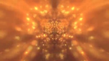 Altın Soyut Işık Tüneli