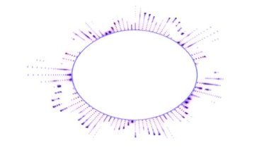 Mor ve Mavi Soyut Çember