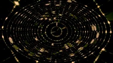 Soyut Altın Çember Deseni