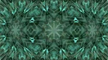 Soyut Yeşil Kaleydoskop Deseni