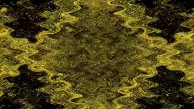 Soyut Sarı ve Siyah Desen