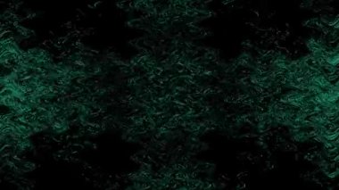 Soyut Yeşil ve Siyah Girdap Deseni