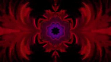 Canlı Renklerde Soyut Kaleydoskop Deseni