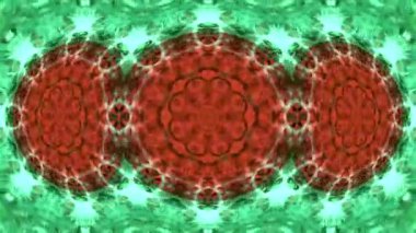 Soyut boya fırça mürekkep patlayabilir formanın düzgün kavramı simetrik desen süs dekoratif Kaleidoscope hareketi geometrik daire ve yıldız şekiller