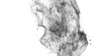 Suda soyut siyah mürekkep