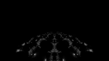 Siyah üzerine Soyut Beyaz Sanatı