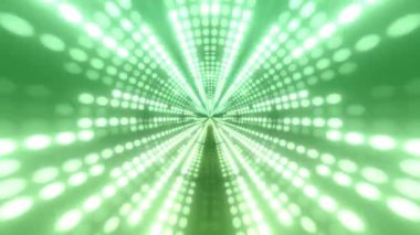 Soyut Yeşil Işık Tüneli