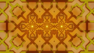 Soyut Altın Geometrik Desen