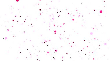 Beyaz Arkaplanda Pembe ve Kırmızı Noktalar