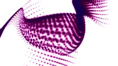 Beyaz Arkaplanda Dönen Soyut Mor Noktalar