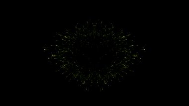 Soyut Yeşil ve Sarı Işık Patlaması