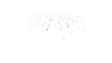 Mavi ile soyut ışık izleri