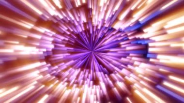 Işık parçacık izleri. Parlayan parçacıklar ve çizgilerle ışık patlaması. güzel hareketli soyut ışınlar arka planı.