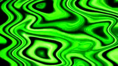 Soyut Yeşil ve Siyah Sıvı Girdap Arkaplanı