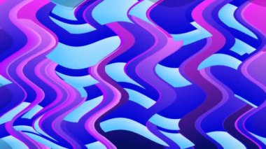 Canlı Renklerde Soyut Dalgalı Desen