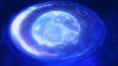 Derin Uzayda Soyut Mavi Küre