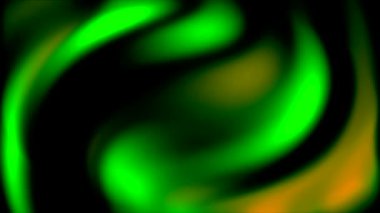 Soyut Yeşil ve Turuncu Girdap Arkaplanı