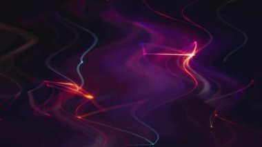 Soyut Mor ve Pembe Işık İzleri