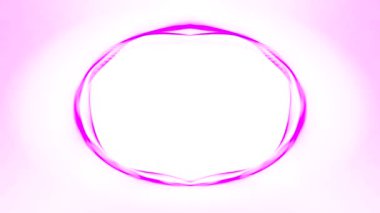 Şeffaf arkaplanda soyut parlayan çerçeve