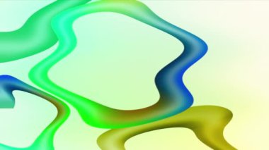 Canlı Renklerde Soyut Sıvı Şekiller