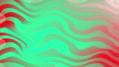 Soyut Yeşil ve Kırmızı Dalga Arkaplanı
