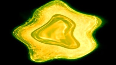 Soyut Sarı Yeşil Biçim