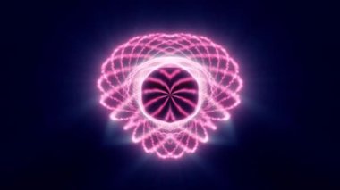 Soyut Pembe ve Mavi Işık