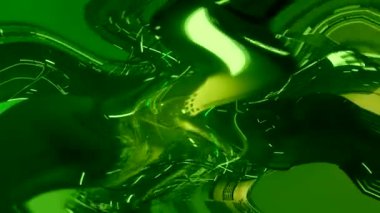 fantezi kaotik renkli fraktal desen. Soyut fraktal şekiller. 3d resimleme arkaplanı veya duvar kağıdı oluşturuluyor