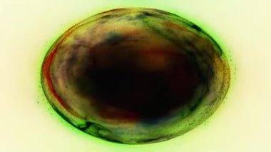 Yeşil Işıltılı Soyut Küre