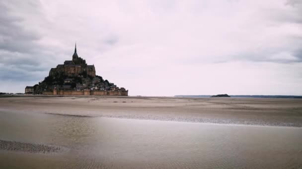 Mont Saint Michel Normandie Frankrike Augusti 2023 Mont Saint Michel — Stockvideo