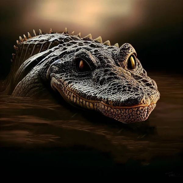 Crocodile. Alligator. Animal characters for cartoons. Illustration for advertising, cartoons, games, print media.