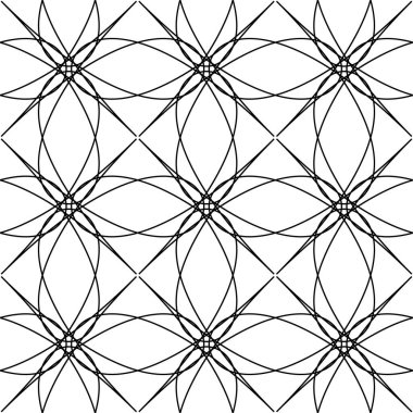 Zarif geometrik süsleme vektörü dikişsiz desen