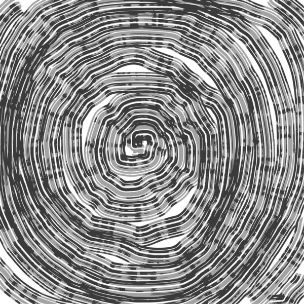 Rezumat Alb Negru Fundal Cercuri Spiralate Spiral Dungi Abstracte Tunel — Vector de stoc