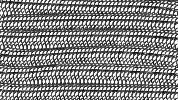 蛇鳞图案 链邮件 爬行动物的皮肤纹理 摘要几何背景 刻度环网 单色黑白饰品 用于印花布织物的设计 — 图库矢量图片