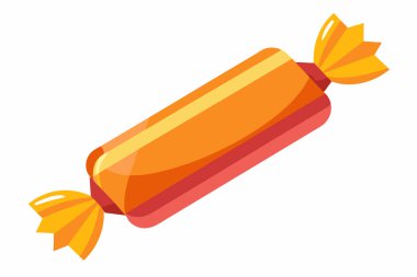 Beyaz arka planda izole edilmiş renkli paketlenmiş şeker. Bonbon dizaynı. Tatlılar, şekerlemeler ve eğlenceli ikramlar. Yazdır, tasarım ögesi