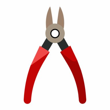 Beyaz arka planda izole edilmiş turuncu ve siyah kerpeten çizimi. El aletleri, inşaat ve onarım konsepti. baskı, simge, logo, mühendislik ve diy projeleri için tasarım ögesi.