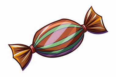 Beyaz arka planda izole edilmiş renkli çikolata şekerleri. Bonbon dizaynı. Tatlılar, şekerlemeler ve eğlenceli ikramlar. Yazdır, tasarım ögesi