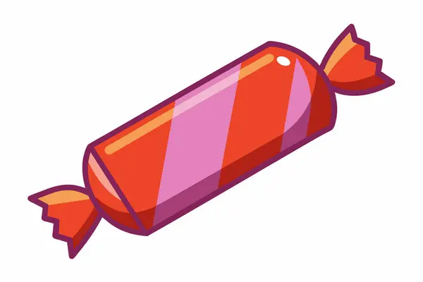 Beyaz arka planda izole edilmiş renkli paketlenmiş şeker. Bonbon dizaynı. Tatlılar, şekerlemeler ve eğlenceli ikramlar. Yazdır, tasarım ögesi