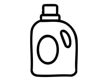 Sarı başlıklı siyah temizlik deterjanı tasarımı, ev temizliği, temizlik, ev temizliği, ikon, sanat, beyaz arka plan..