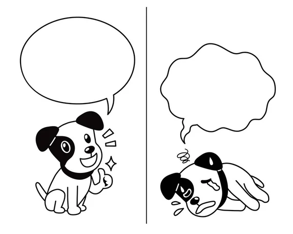 Διάνυσμα Καρτούν Χαρακτήρα Τζακ Ράσελ Τεριέ Του Σκύλου Εκφράζει Διαφορετικά — Διανυσματικό Αρχείο