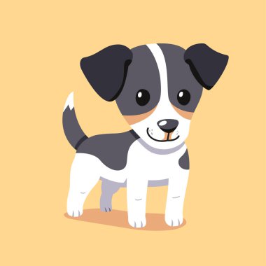 Çizgi film tasarım için Jack Russell Terrier köpeği..