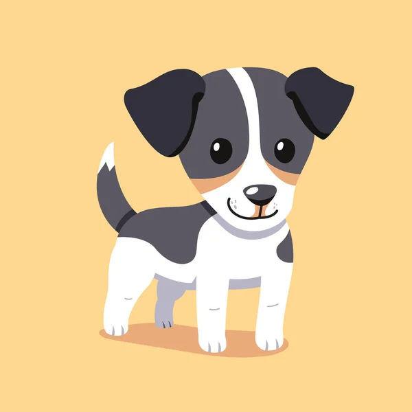 Dibujos Animados Gato Russell Terrier Perro Para Diseño — Vector de stock