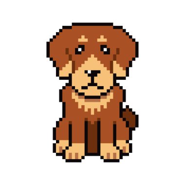 Tasarım için geçmişe dönük sanat köpek vektörü.