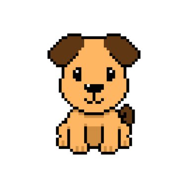 Tasarım için geçmişe dönük gülümseyen köpek vektörü.