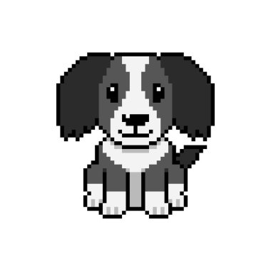 Tasarım için geçmişe dönük sevimli köpek vektörü.