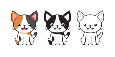 Tasarım için vektör karikatür seti.