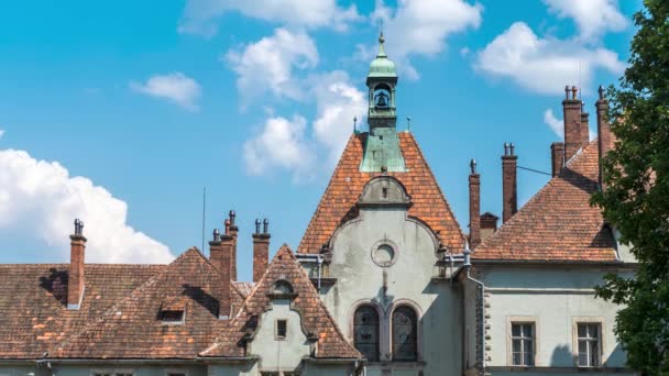 Castelo Beregvar Residência Romântica Dos Condes Shenborn Mukachevo Transcarpathian Região — Vídeo de Stock